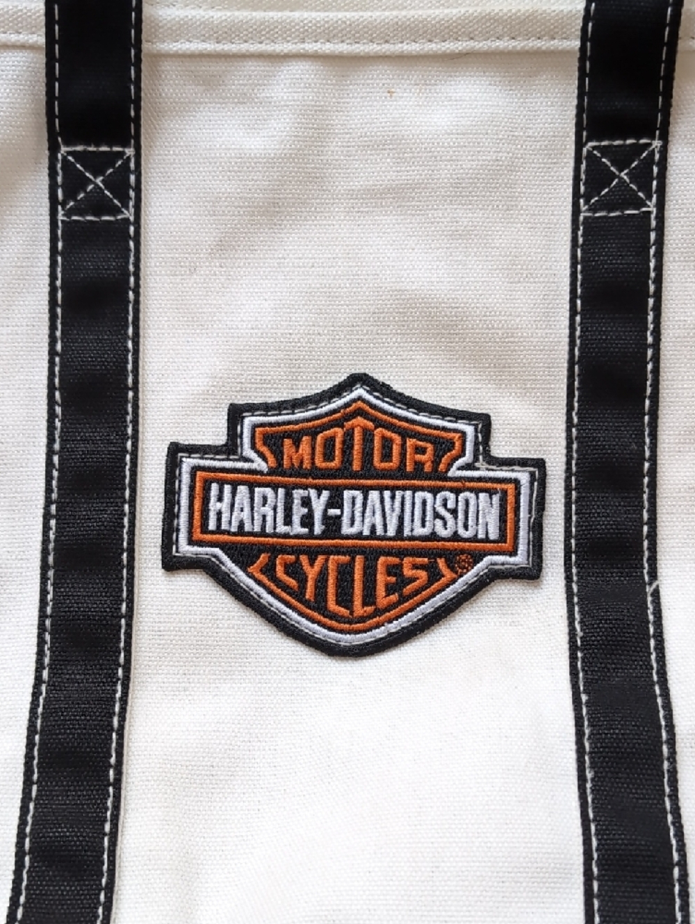 Bundle Of Harley-Davidson Bar & Shield Beach Tote Bag, Handkerchief & Sticker - Picture 3 of 13
